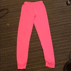 Pink sweatpants